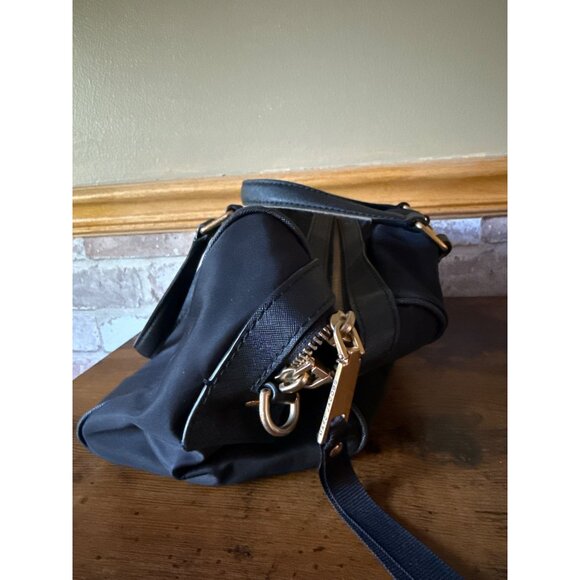 Marc Jacobs Black Nylon & Leather Satchel Purse With Gold Hardware - Picture 3 of 16